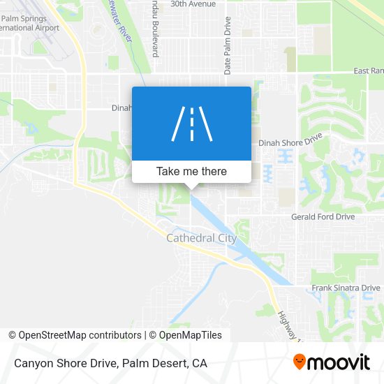 Canyon Shore Drive map