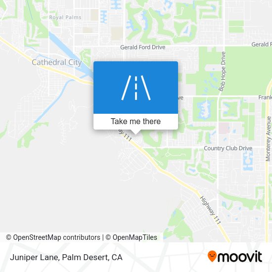 Juniper Lane map