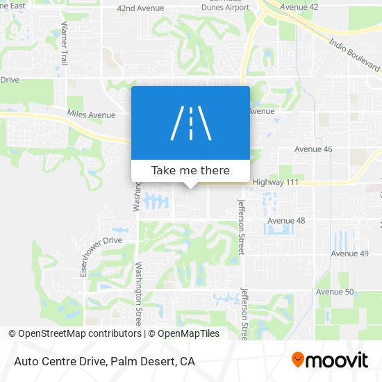Auto Centre Drive map
