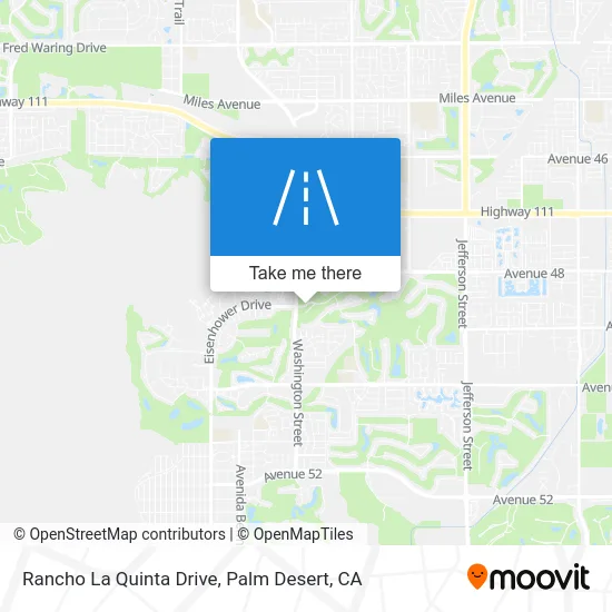 Rancho La Quinta Drive map