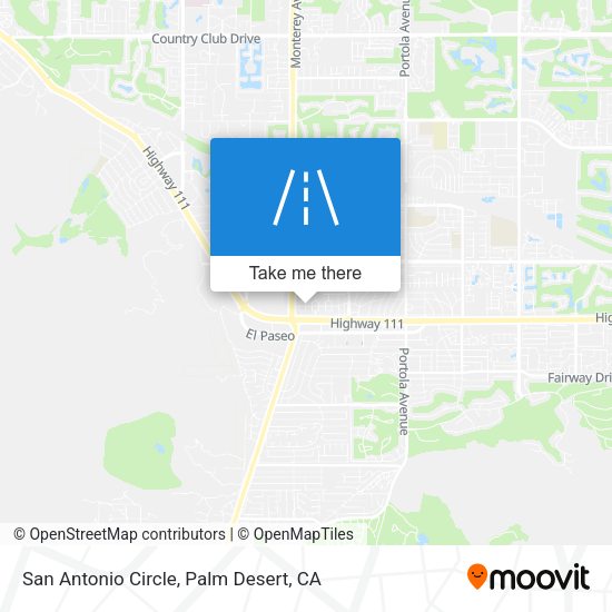San Antonio Circle map