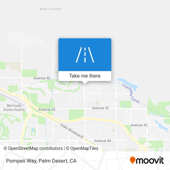Pompeii Way map