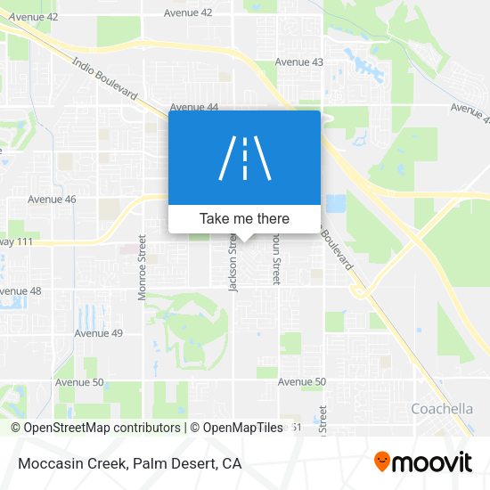 Moccasin Creek map