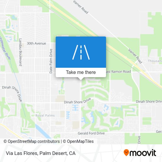 Via Las Flores map