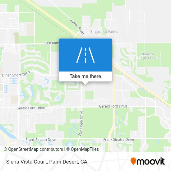 Siena Vista Court map