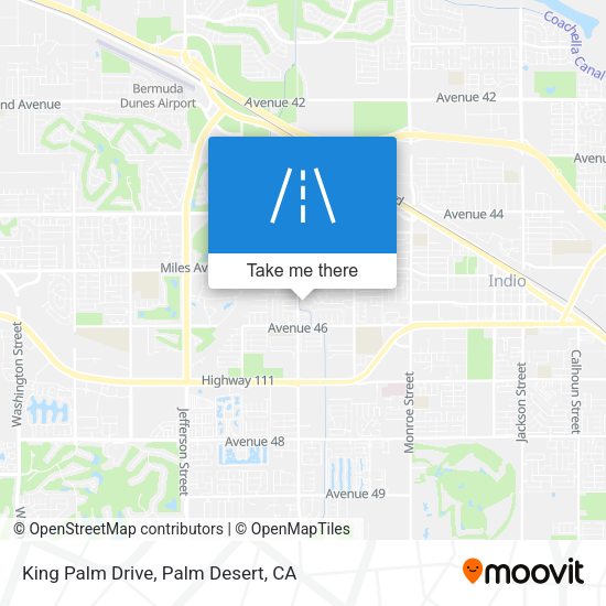 King Palm Drive map