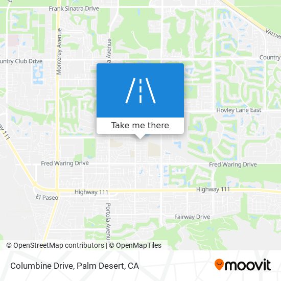 Columbine Drive map