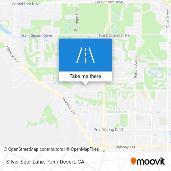 Silver Spur Lane map