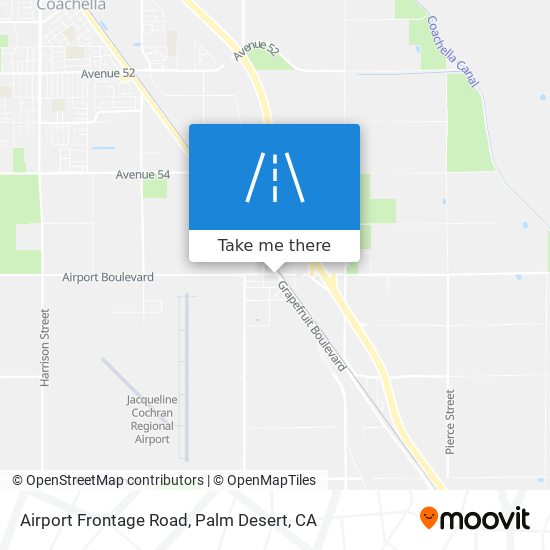 Airport Frontage Road map