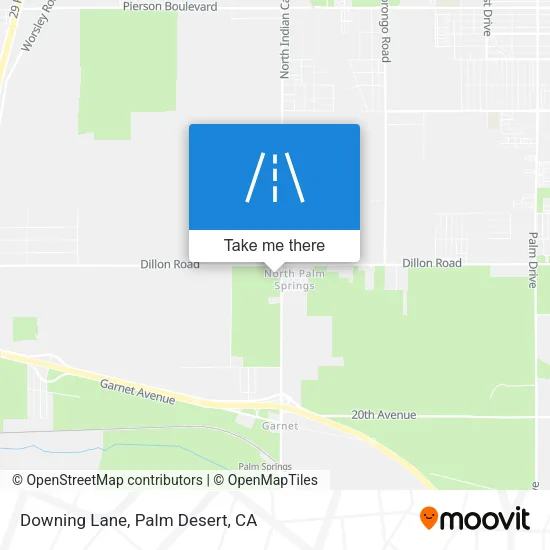 Downing Lane map
