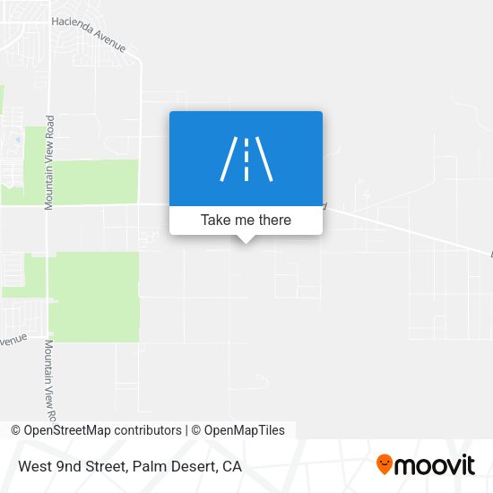West 9nd Street map