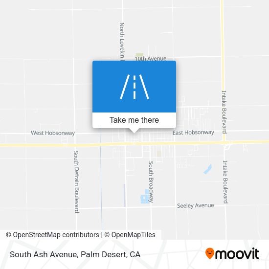 South Ash Avenue map