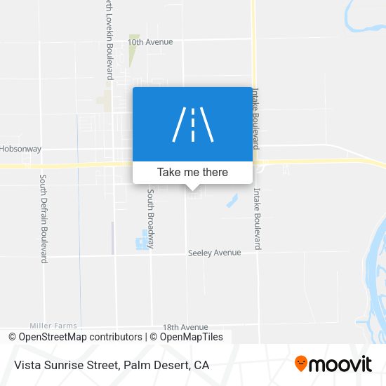 Vista Sunrise Street map