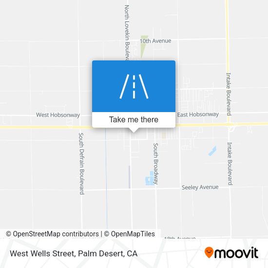 West Wells Street map