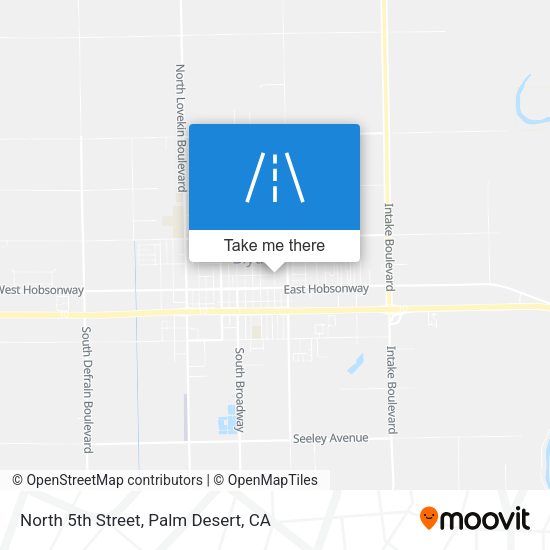 North 5th Street map