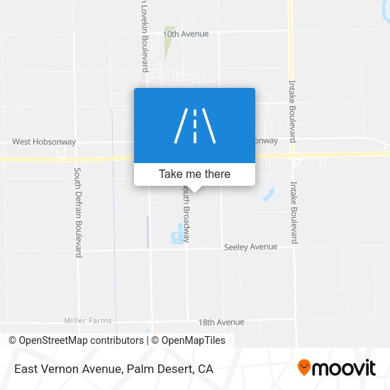 East Vernon Avenue map