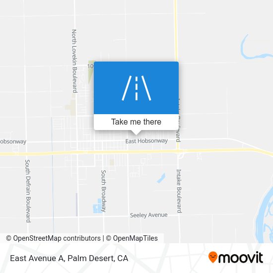 East Avenue A map