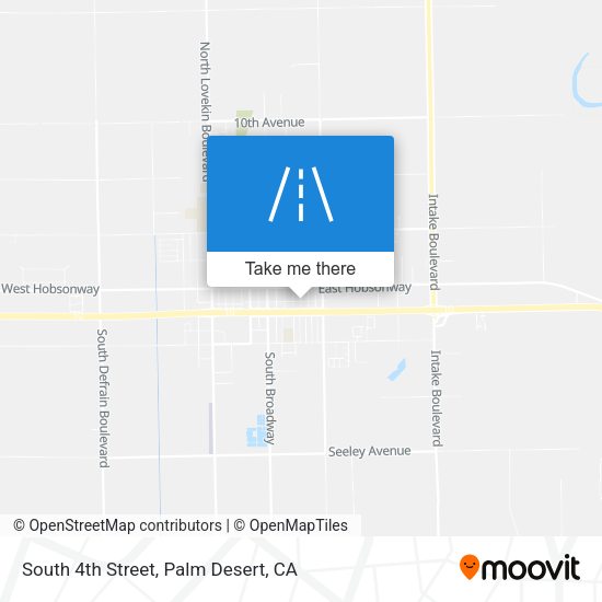 South 4th Street map
