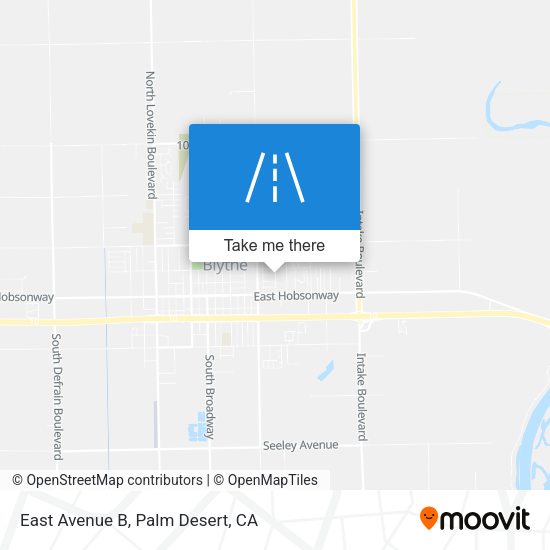 Mapa de East Avenue B