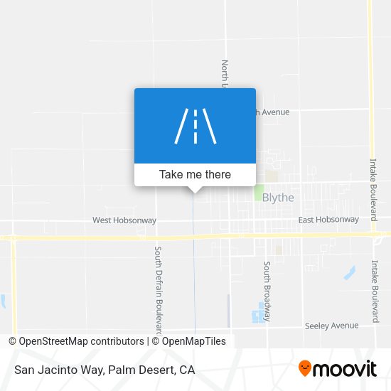San Jacinto Way map
