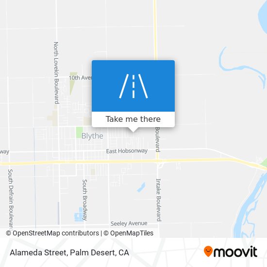 Alameda Street map