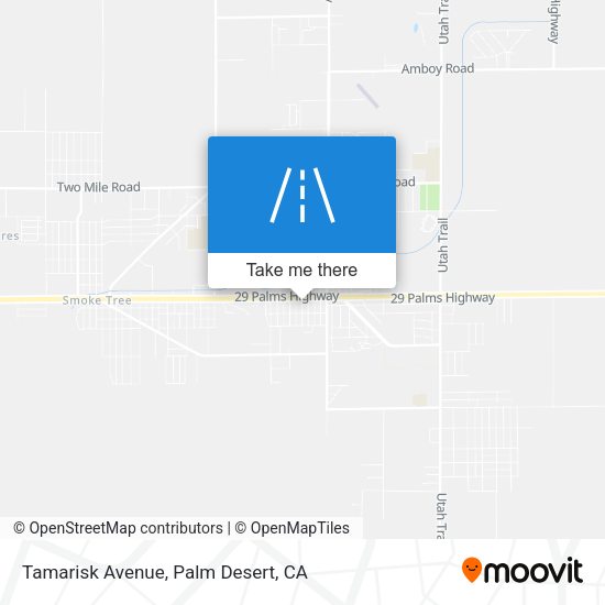 Mapa de Tamarisk Avenue