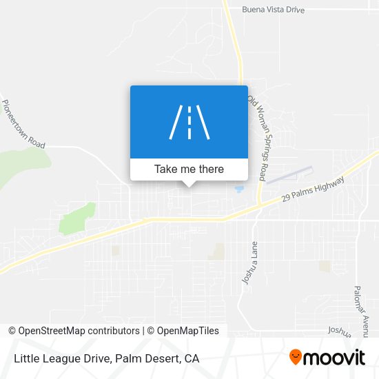Little League Drive map