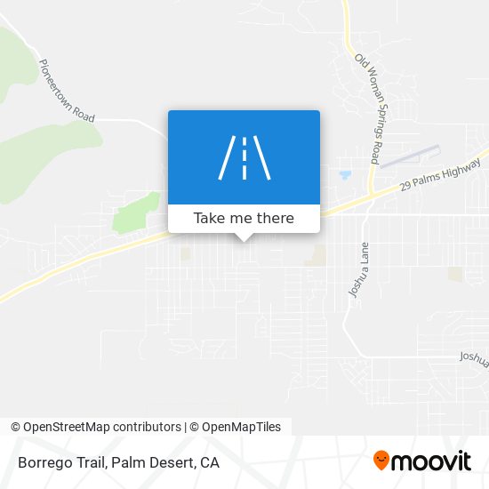 Borrego Trail map