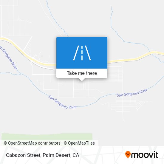 Cabazon Street map