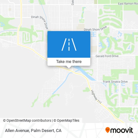 Allen Avenue map