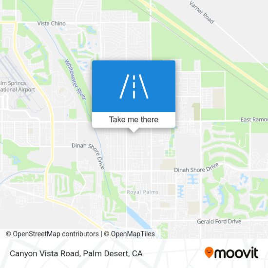 Canyon Vista Road map