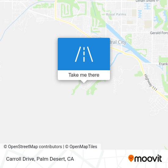Carroll Drive map