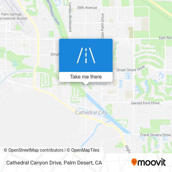 Mapa de Cathedral Canyon Drive