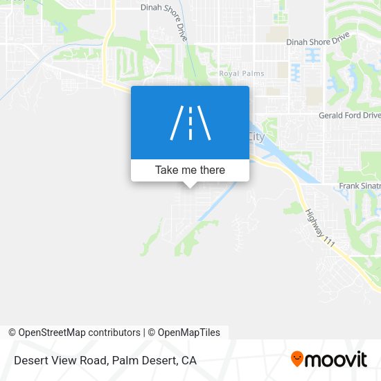 Desert View Road map