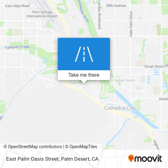 Mapa de East Palm Oasis Street