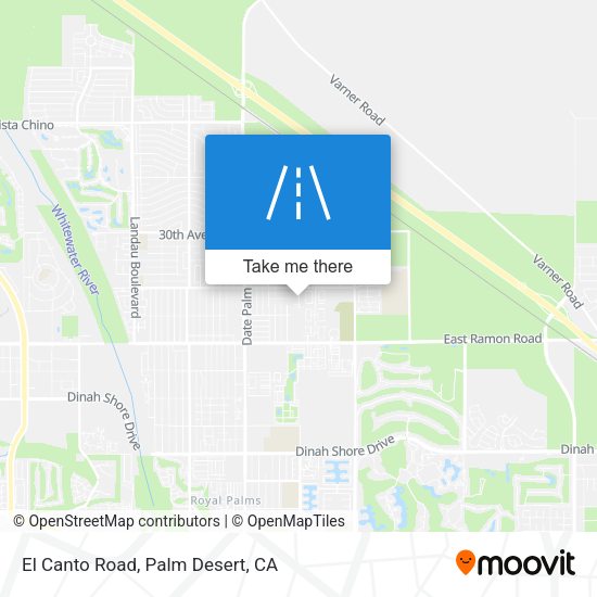 Mapa de El Canto Road