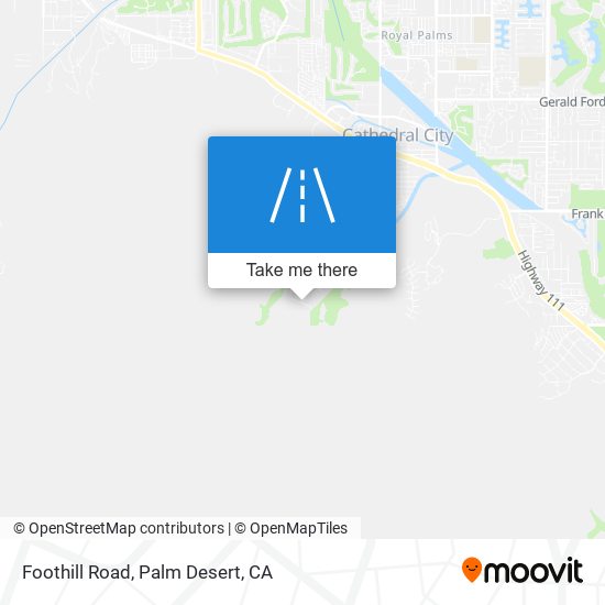 Foothill Road map