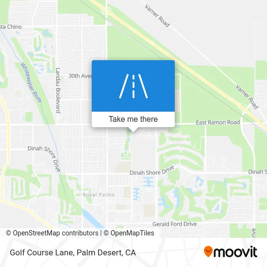 Golf Course Lane map