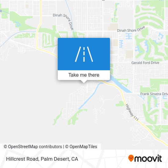 Hillcrest Road map