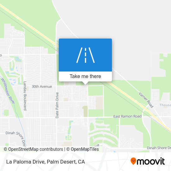 La Paloma Drive map
