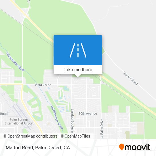 Mapa de Madrid Road