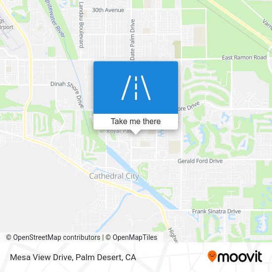 Mesa View Drive map