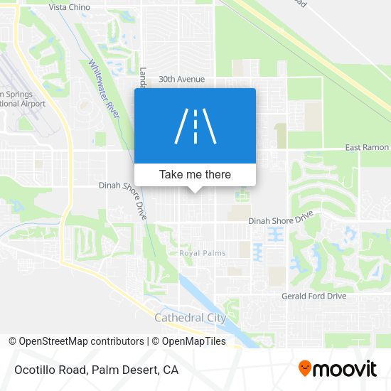 Ocotillo Road map