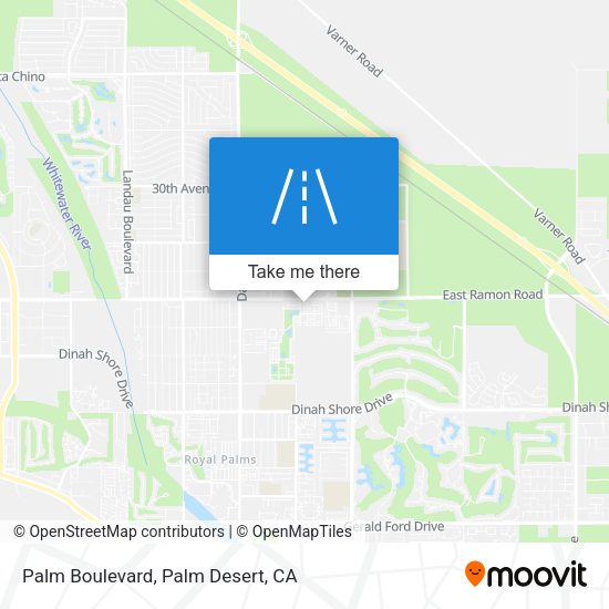 Palm Boulevard map