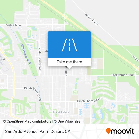 Mapa de San Ardo Avenue