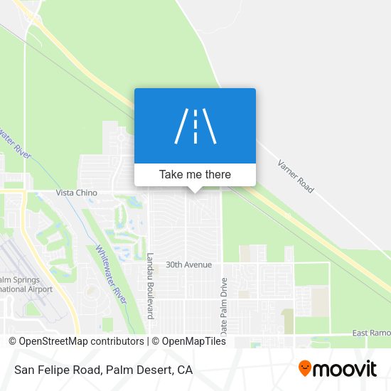 San Felipe Road map