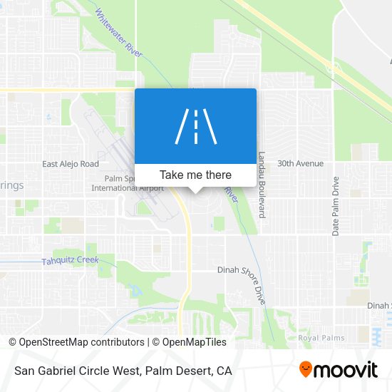 Mapa de San Gabriel Circle West
