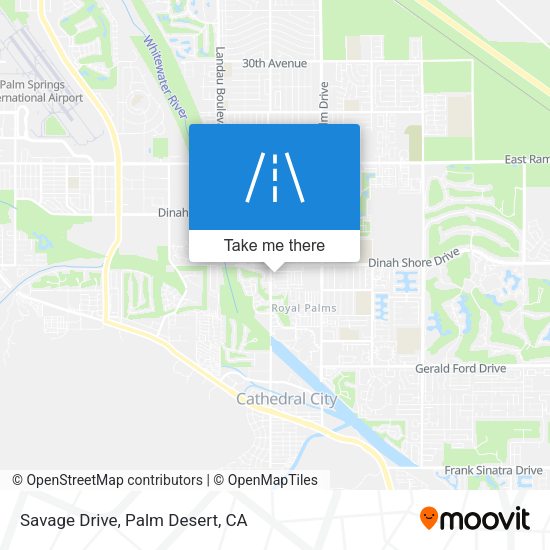 Savage Drive map