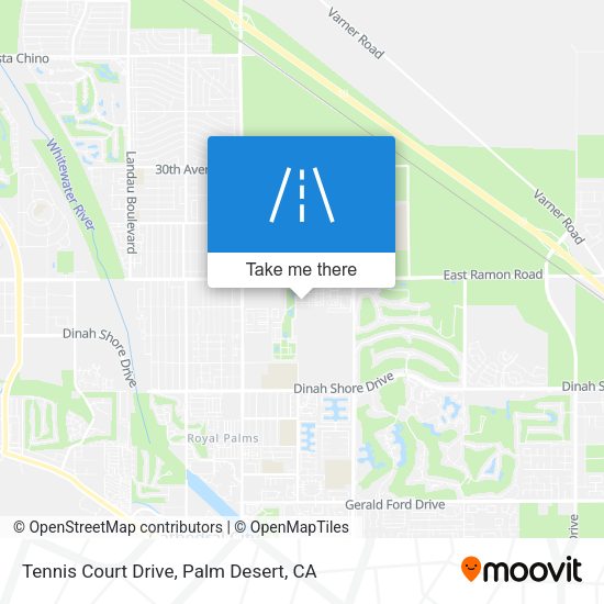 Tennis Court Drive map