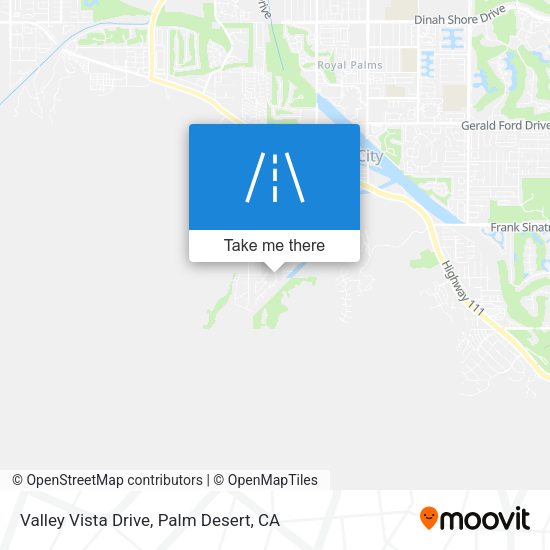 Valley Vista Drive map